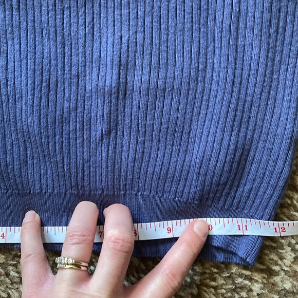 Dynamite Blue Crop Sweater Vest - Picture 10 of 11